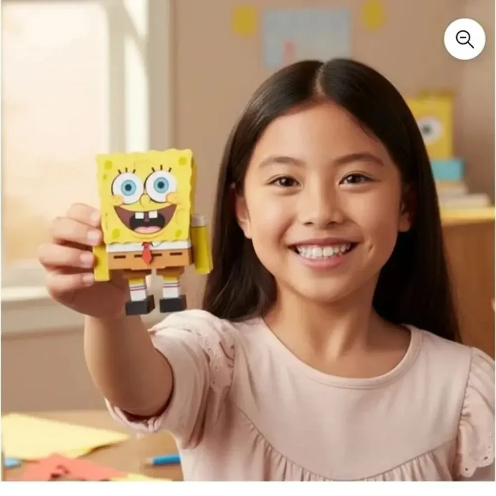 Crayola Bluey Color & Sticker Activity Set, Markers,Build Me SpongBob Mine craft